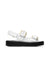 White leather sandals