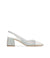 Slingback in nappa panna e pelle scamosciata bianco