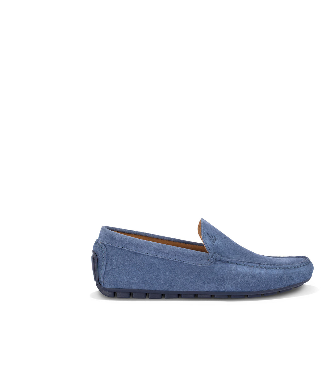 Blue suede loafers Loriblu