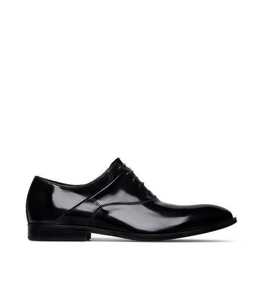 Black brushed calfskin Oxford shoe | Loriblu