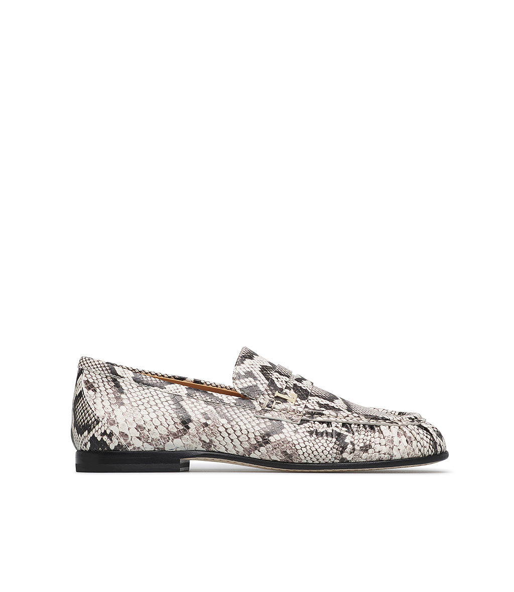 Spotted snake-print leather loafers | Loriblu