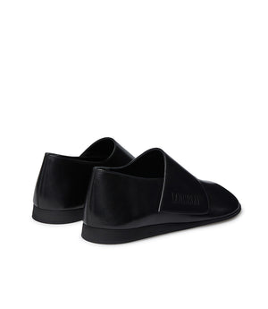 High-top black calfskin loafer