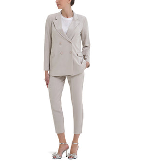 Blazer beige doppiopetto