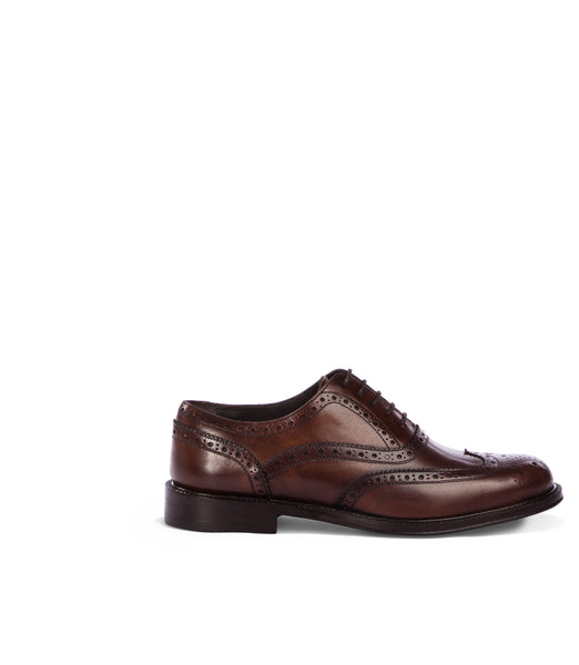 Not Brogues Oxford Não Brogues Brown Brogue Leather Oxford Shoes